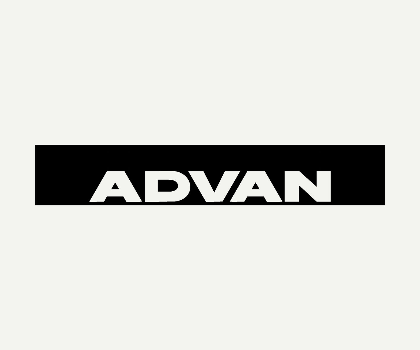 ADVAN reverse cut vinyl windshield banner 60x10 universal fit