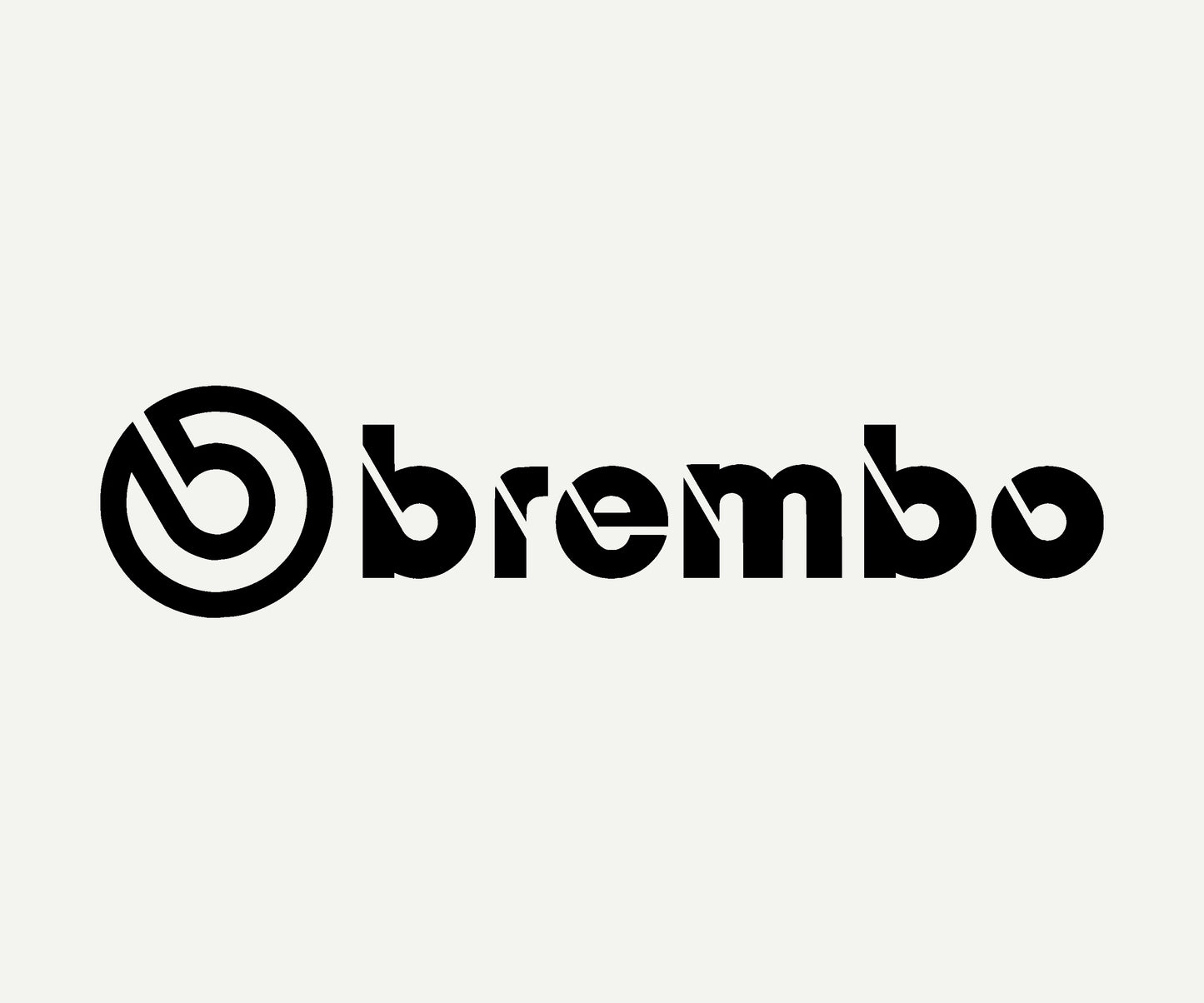 brembo brakes die cut vinyl car decal on rear window