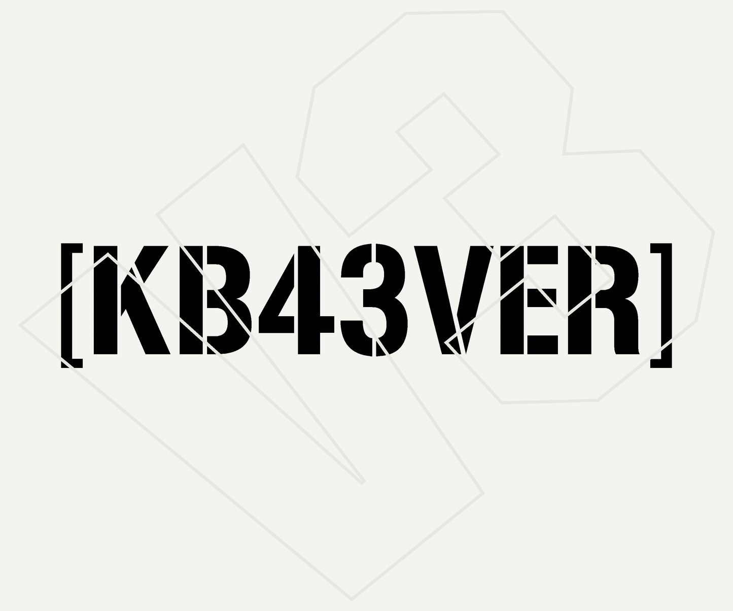 kb43ver Vinyl Decal – Die Cut Car & Truck Window Sticker