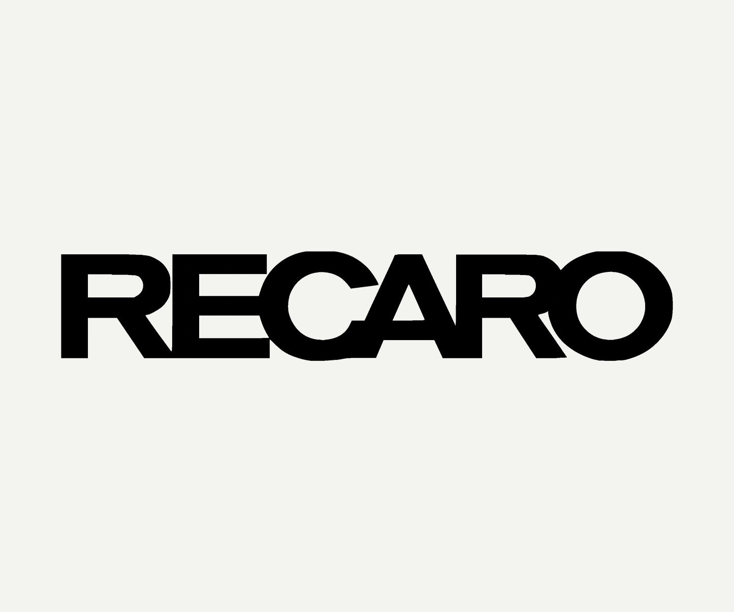 recaro die cut vinyl car decal on rear window