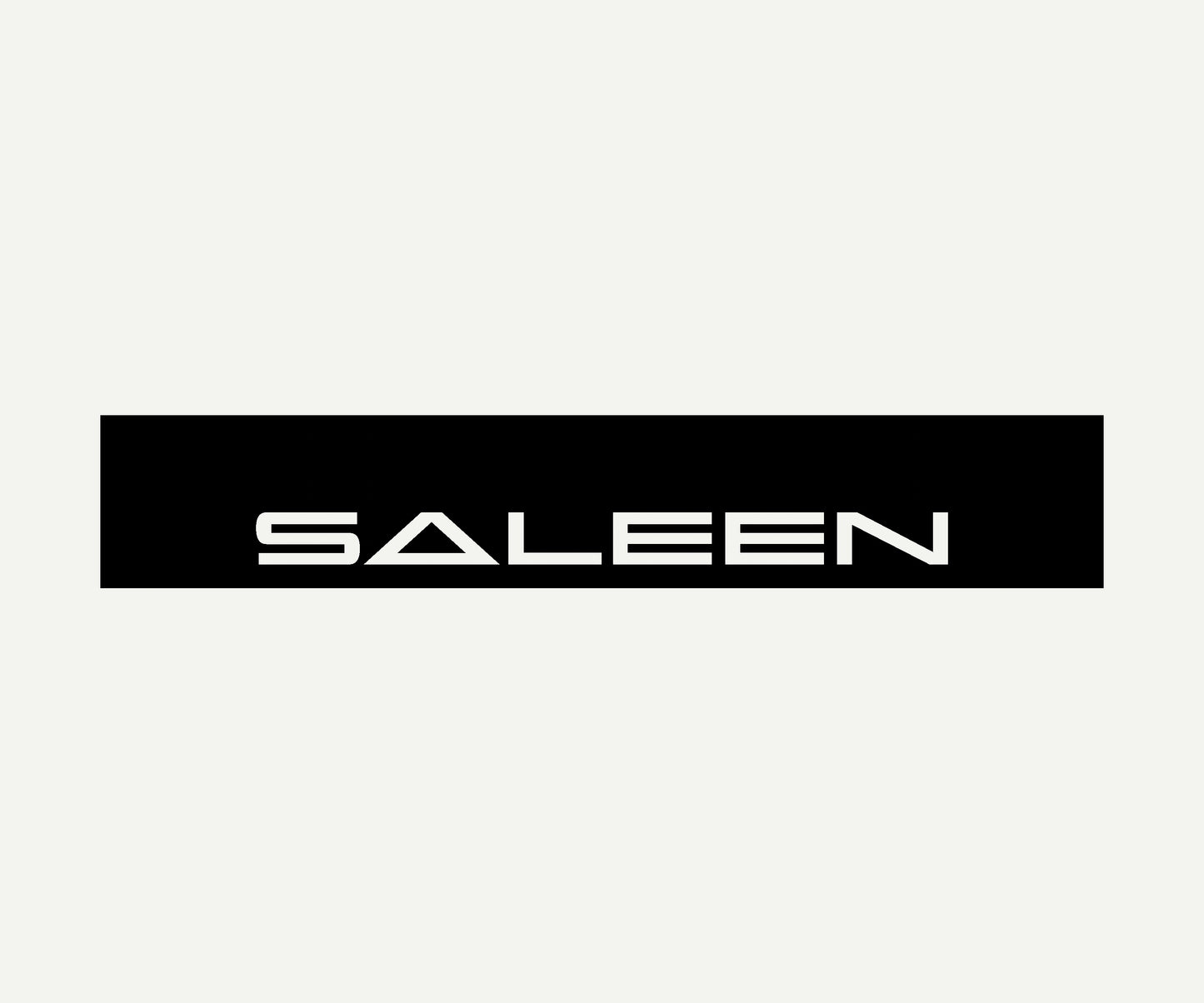 saleen banner reverse cut vinyl windshield banner 60x10 universal fit