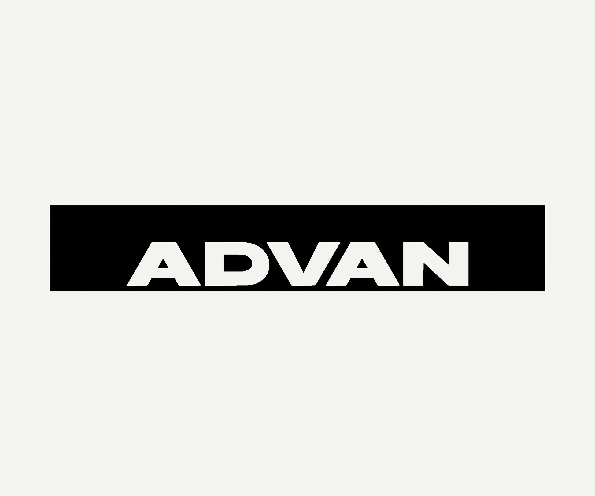 ADVAN reverse cut vinyl windshield banner 60x10 universal fit