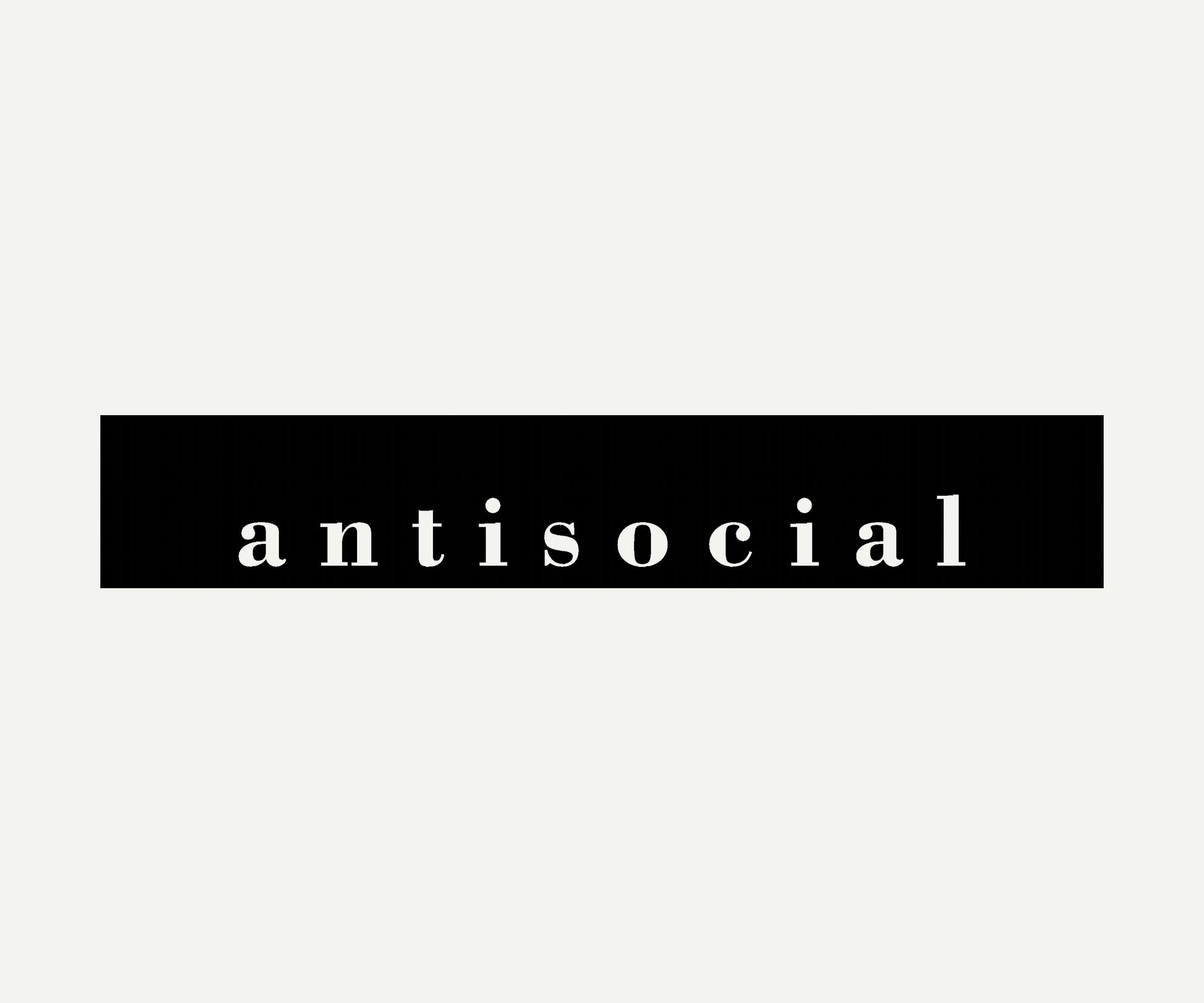 antisocial banner reverse cut vinyl windshield banner 60x10 universal fit
