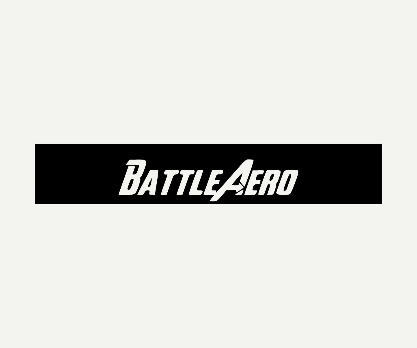 battleaero banner reverse cut vinyl windshield banner 60x10 universal fit
