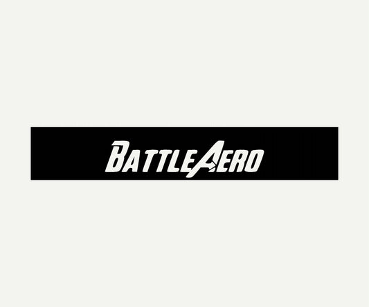 battleaero banner reverse cut vinyl windshield banner 60x10 universal fit
