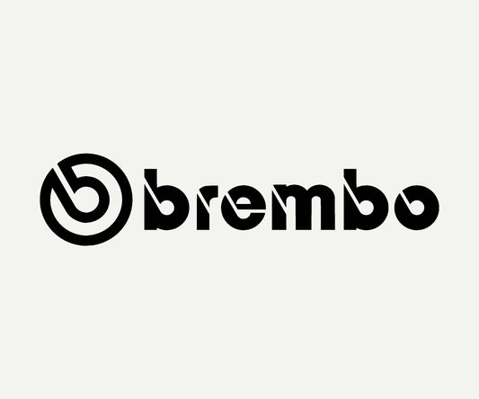 brembo brakes die cut vinyl car decal on rear window