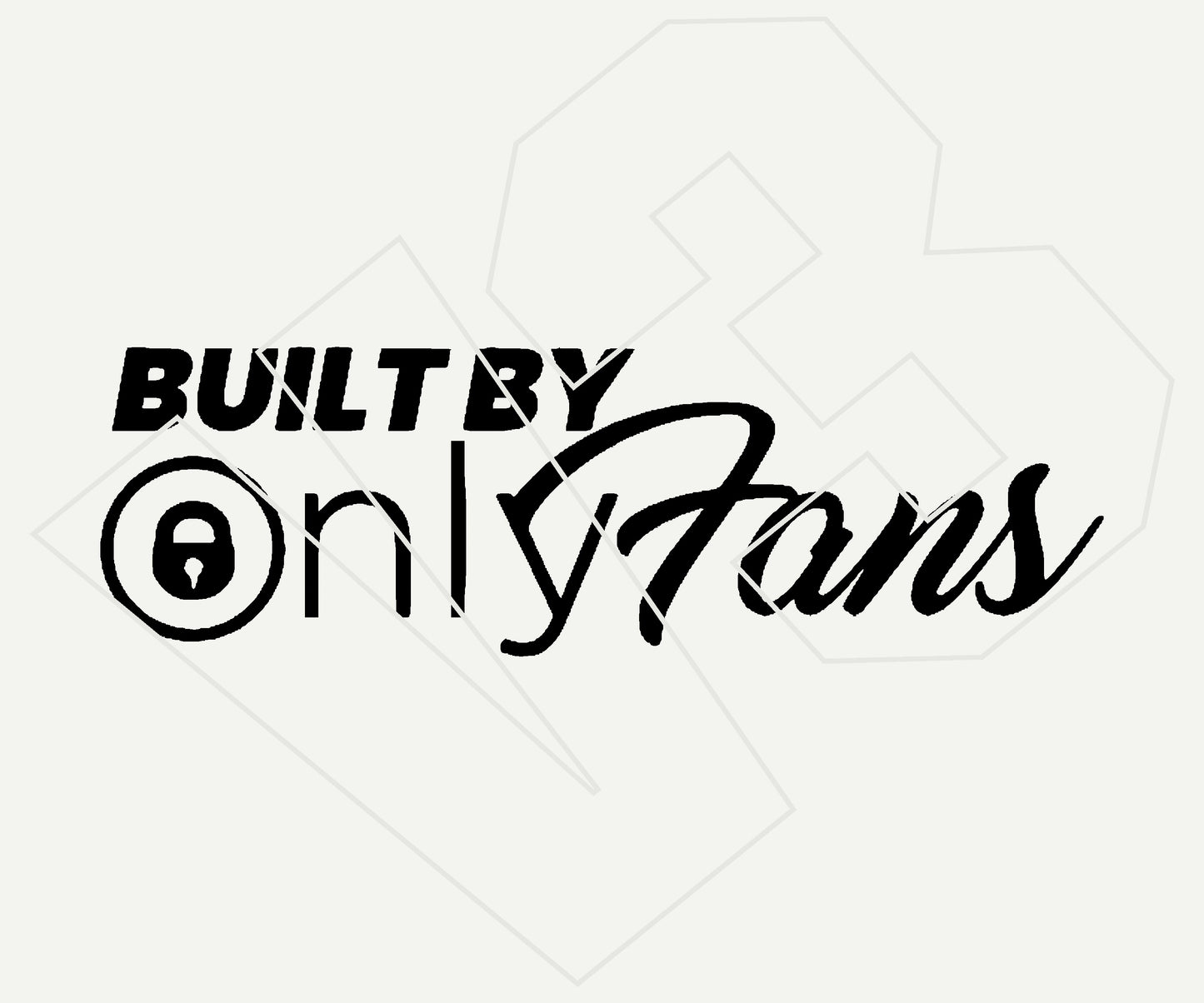built by onlyfans Vinyl Decal – Die Cut Car & Truck Window Sticker