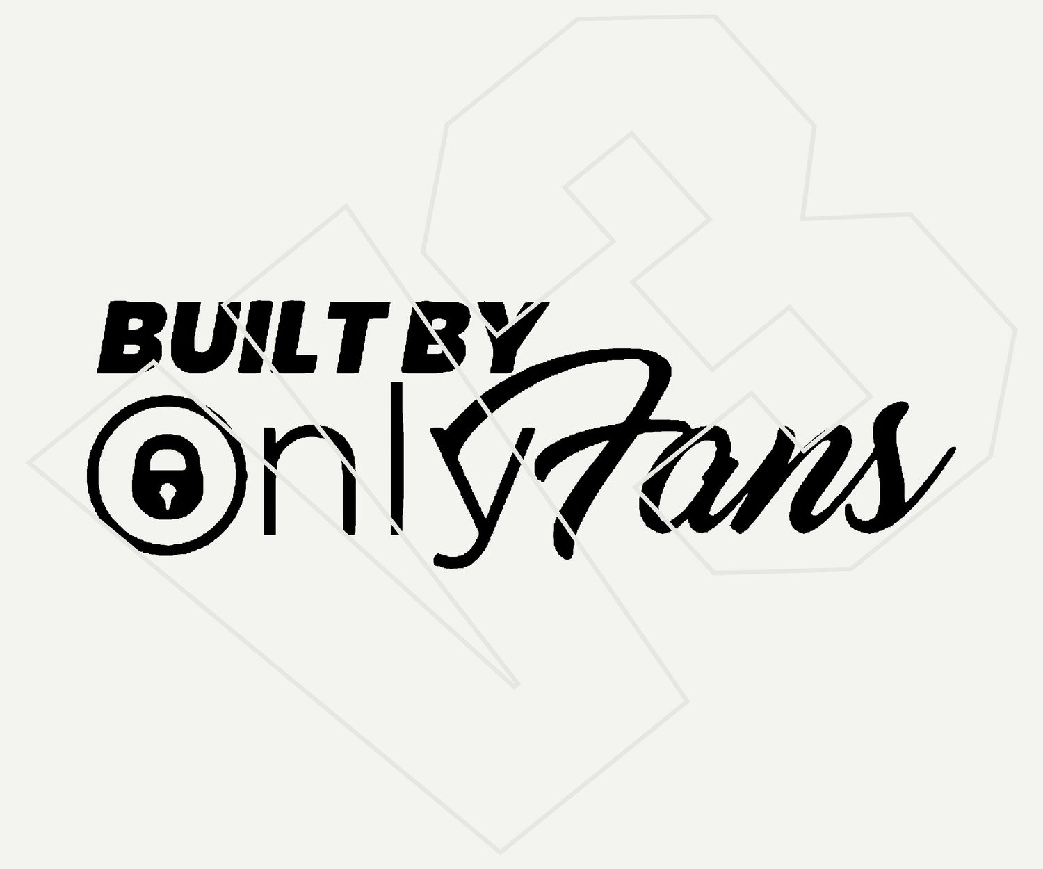 built by onlyfans Vinyl Decal – Die Cut Car & Truck Window Sticker