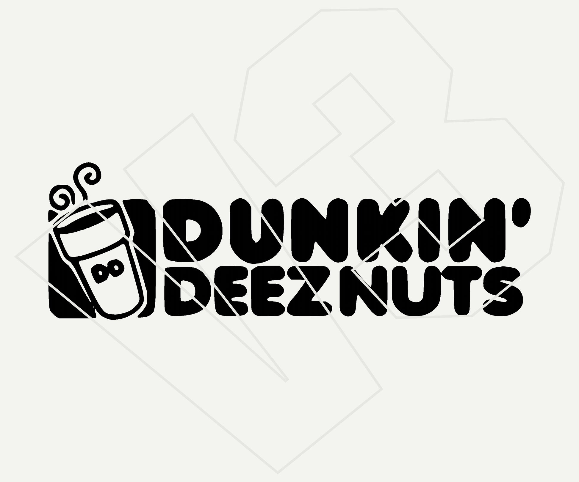 dunkin deez nutz Vinyl Decal – Die Cut Car & Truck Window Sticker