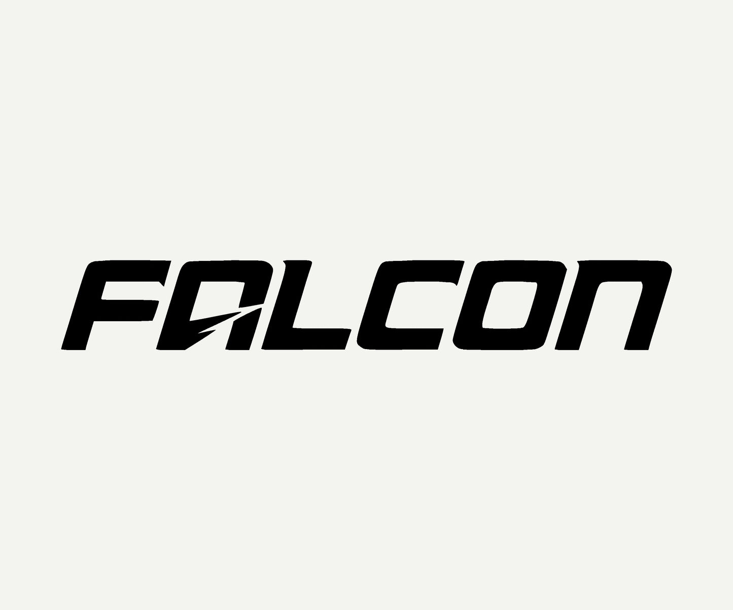 falcon die cut vinyl car decal on rear window