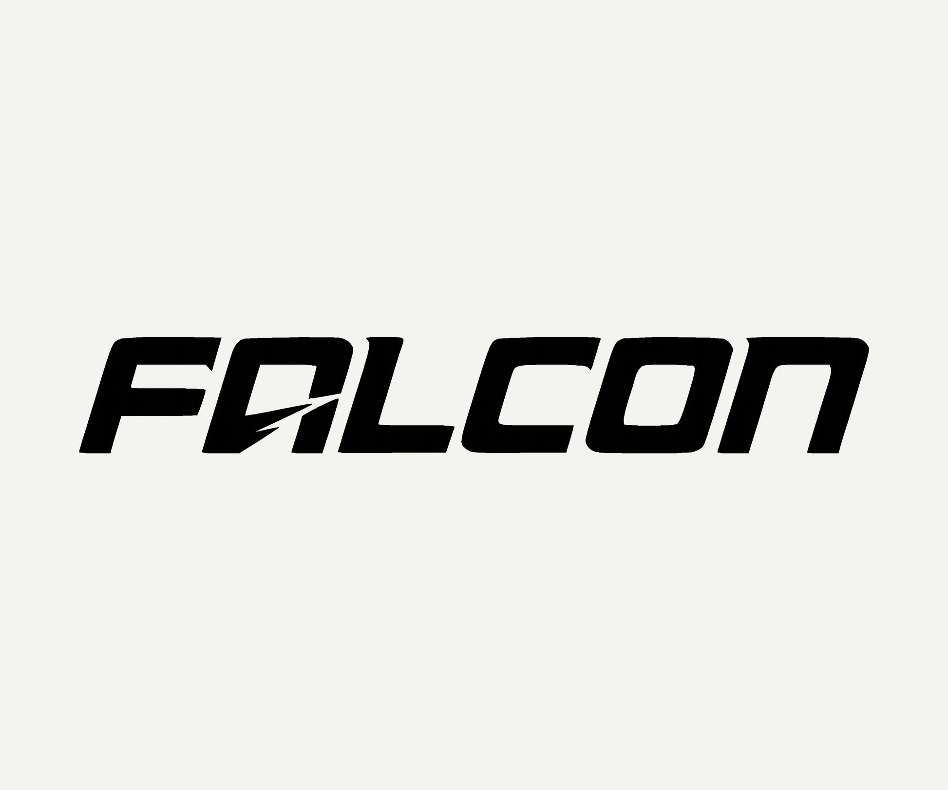 falcon die cut vinyl car decal on rear window