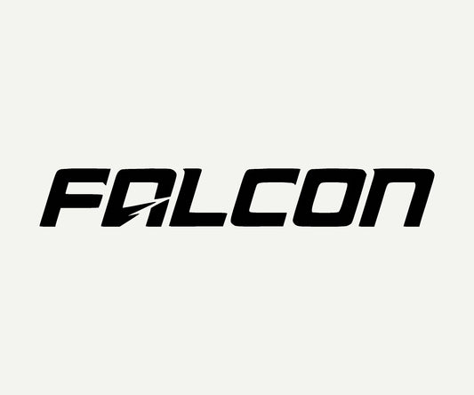 falcon die cut vinyl car decal on rear window