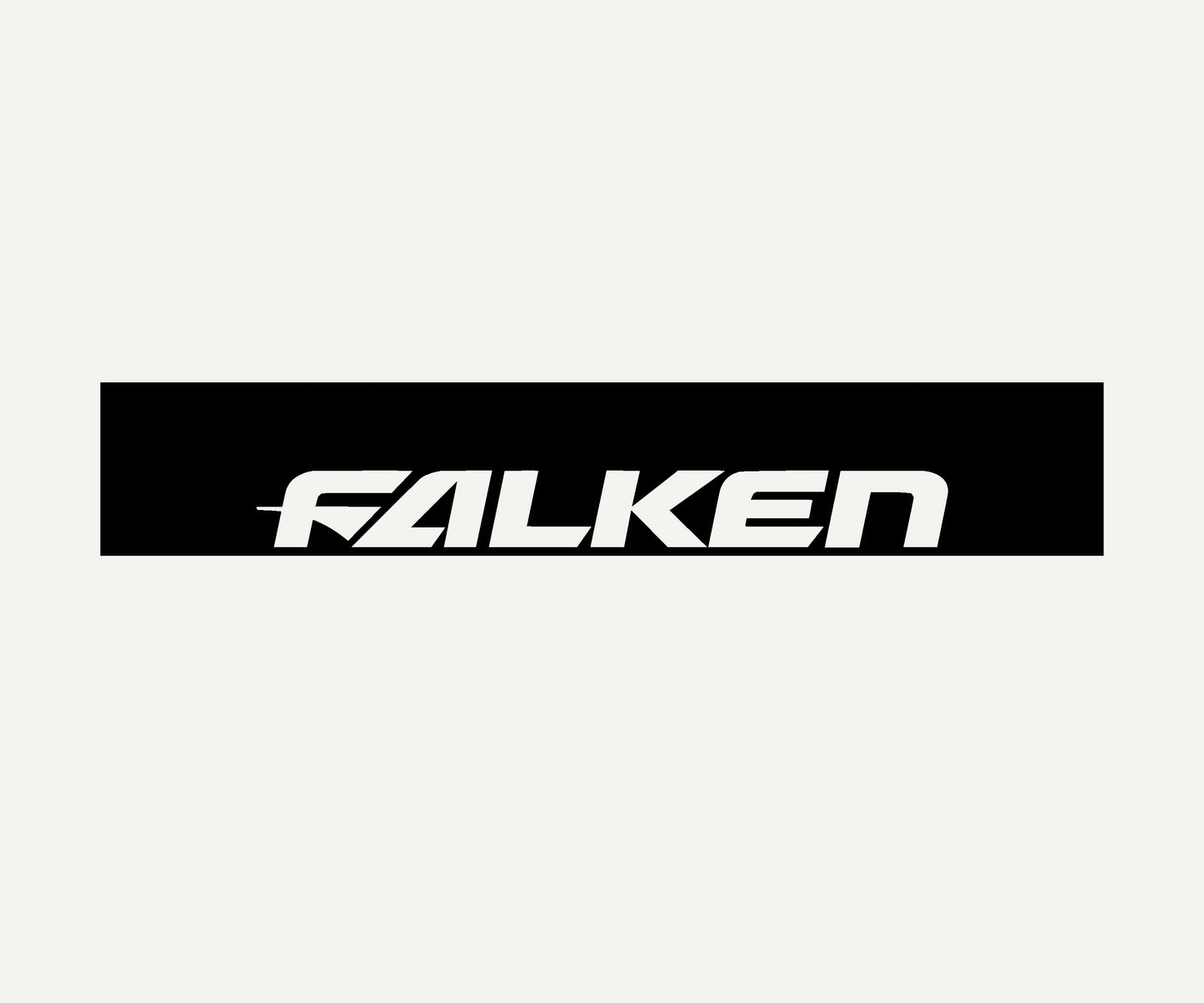  falken banner reverse cut vinyl windshield banner 60x10 universal fit for cars
