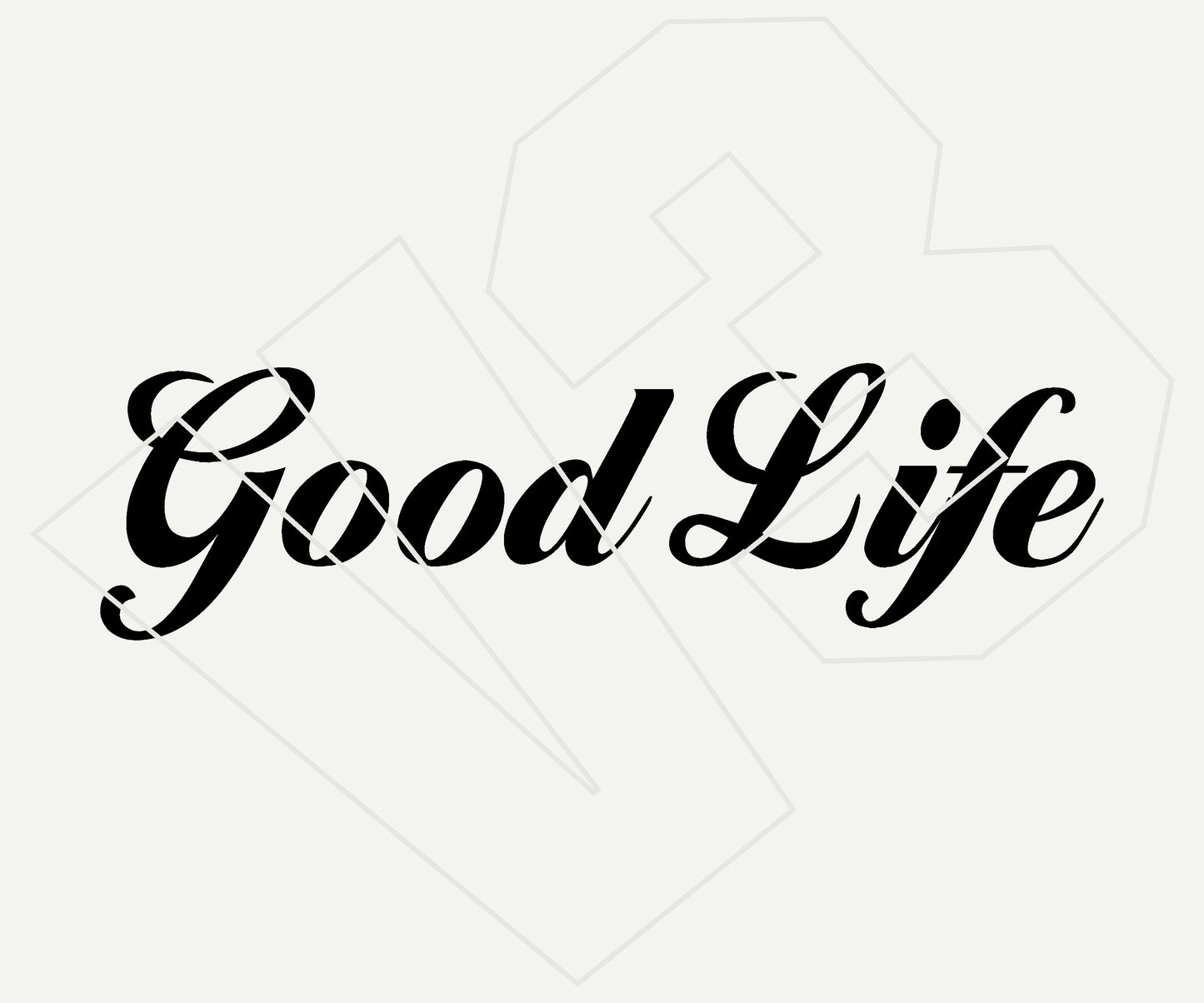 good life Vinyl Decal – Die Cut Car & Truck Window Sticker
