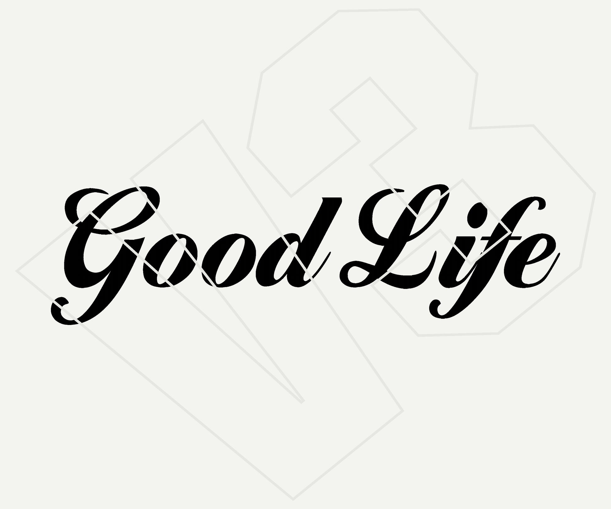 good life Vinyl Decal – Die Cut Car & Truck Window Sticker