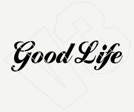 good life Vinyl Decal – Die Cut Car & Truck Window Sticker