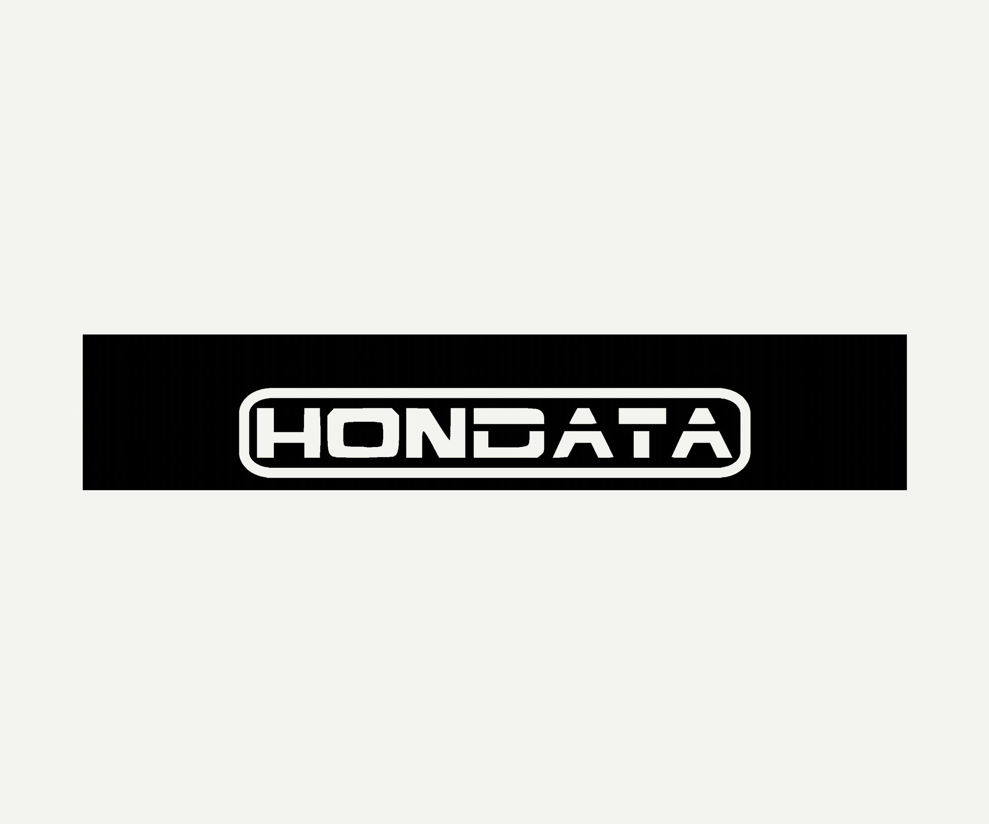 hondata  reverse cut vinyl windshield banner 60x10 universal fit
