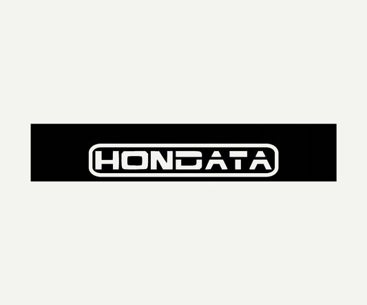 hondata  reverse cut vinyl windshield banner 60x10 universal fit
