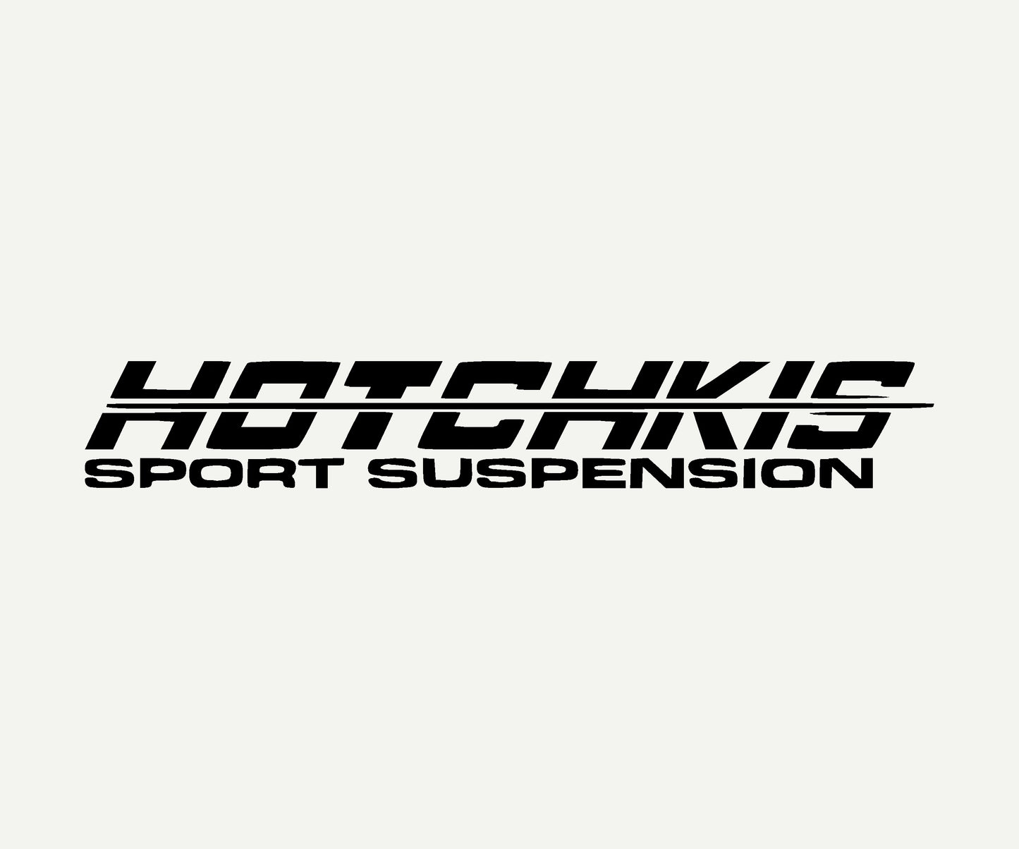 hotchkis die cut vinyl car decal on rear window