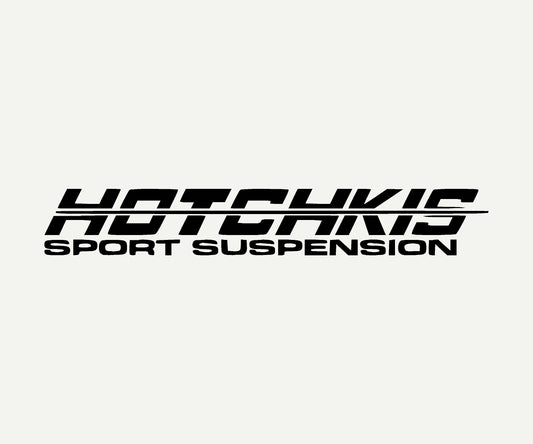 hotchkis die cut vinyl car decal on rear window
