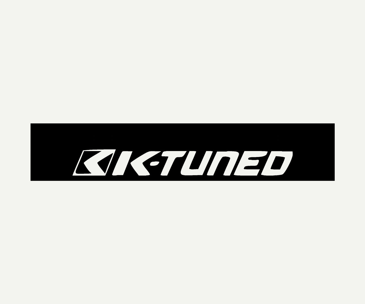  k tuned reverse cut vinyl windshield banner 60x10 universal fit
