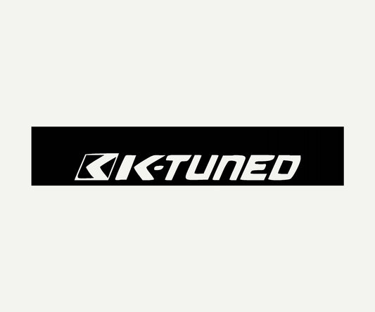  k tuned reverse cut vinyl windshield banner 60x10 universal fit

