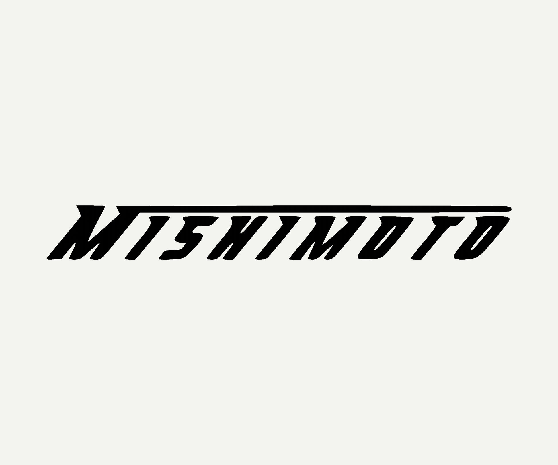 mishimoto die cut vinyl car decal on rear window