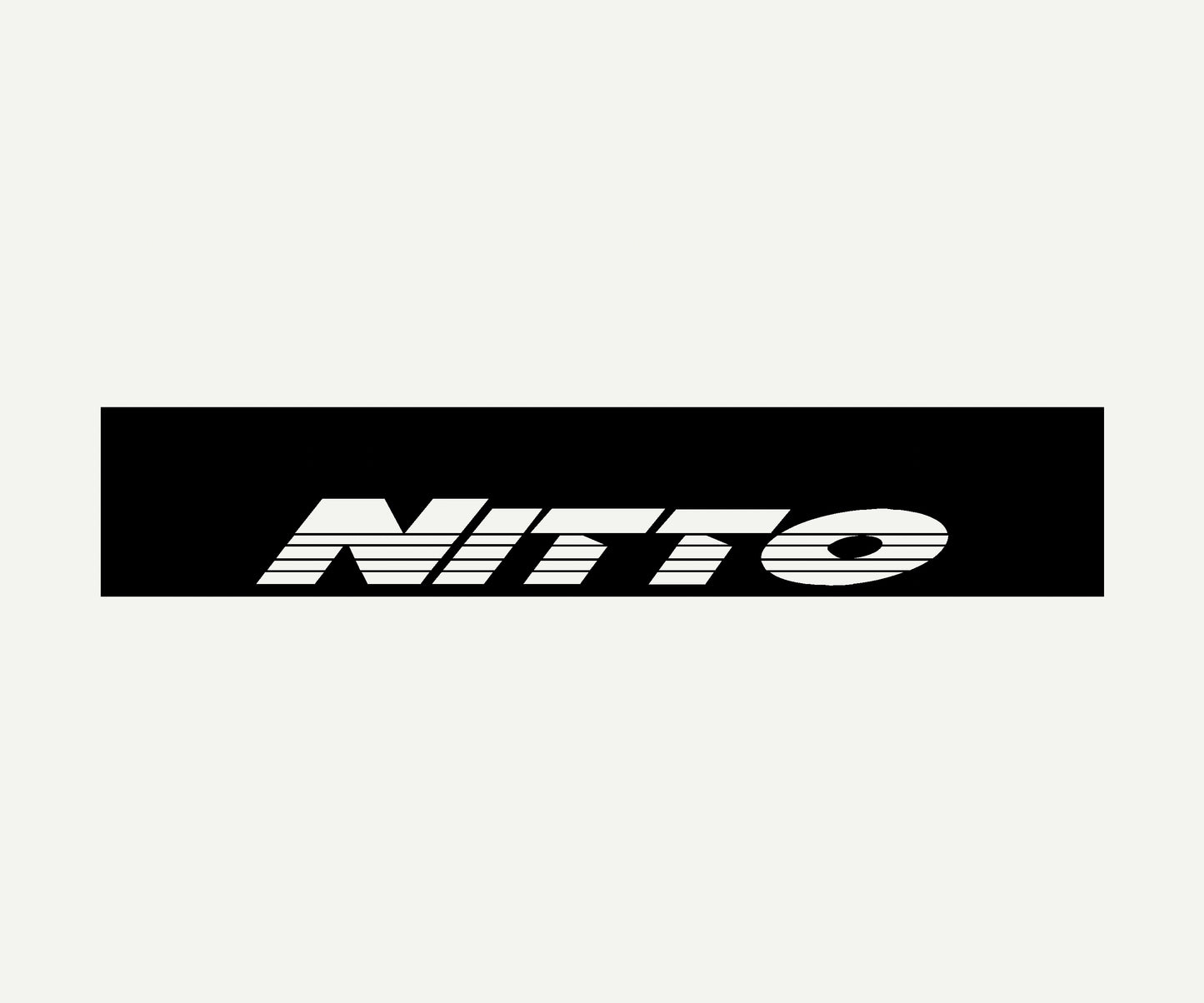 nitto  reverse cut vinyl windshield banner 60x10 universal fit
