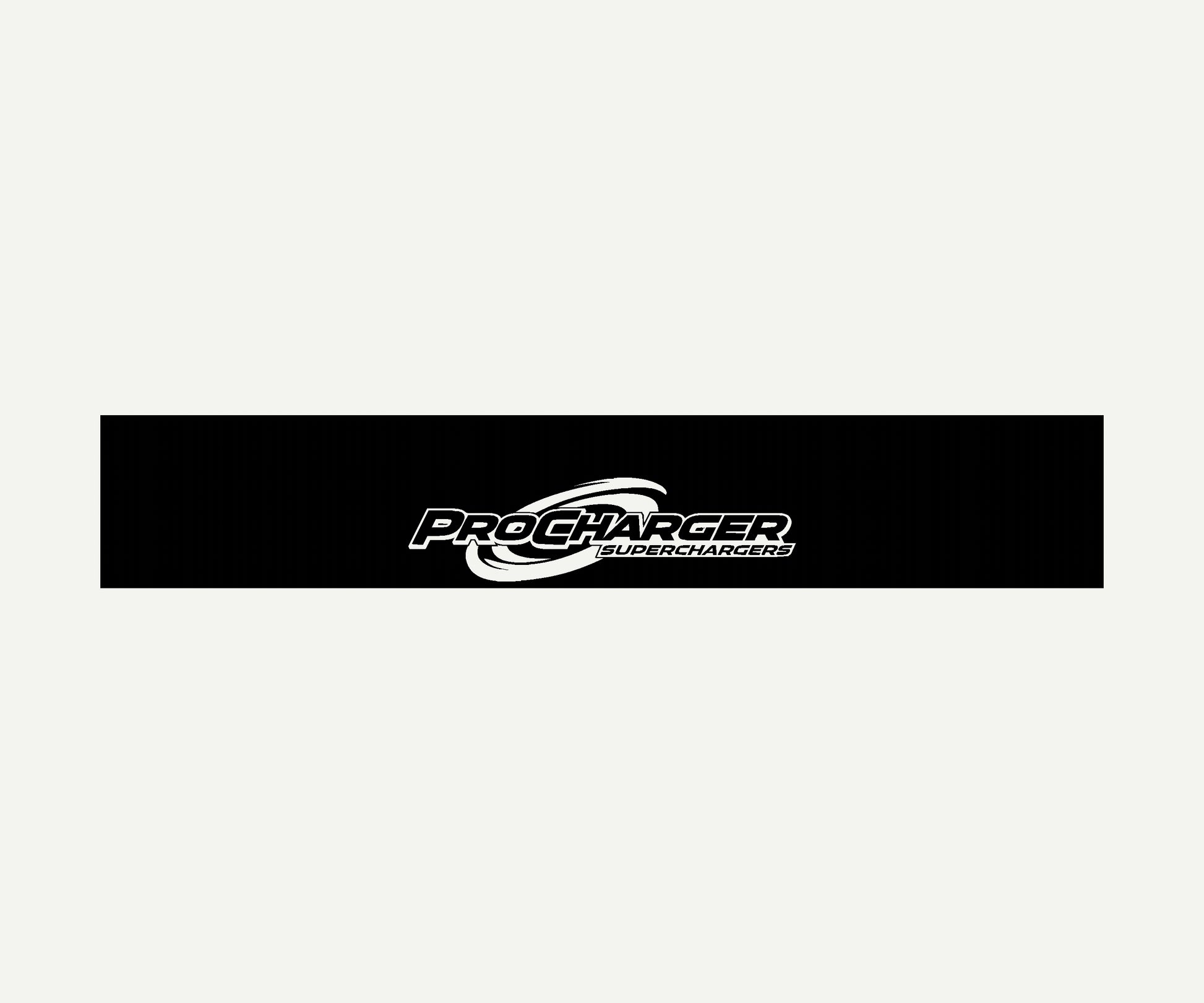 Procharger Windshield Banner  reverse cut vinyl windshield banner 60x10 universal fit
