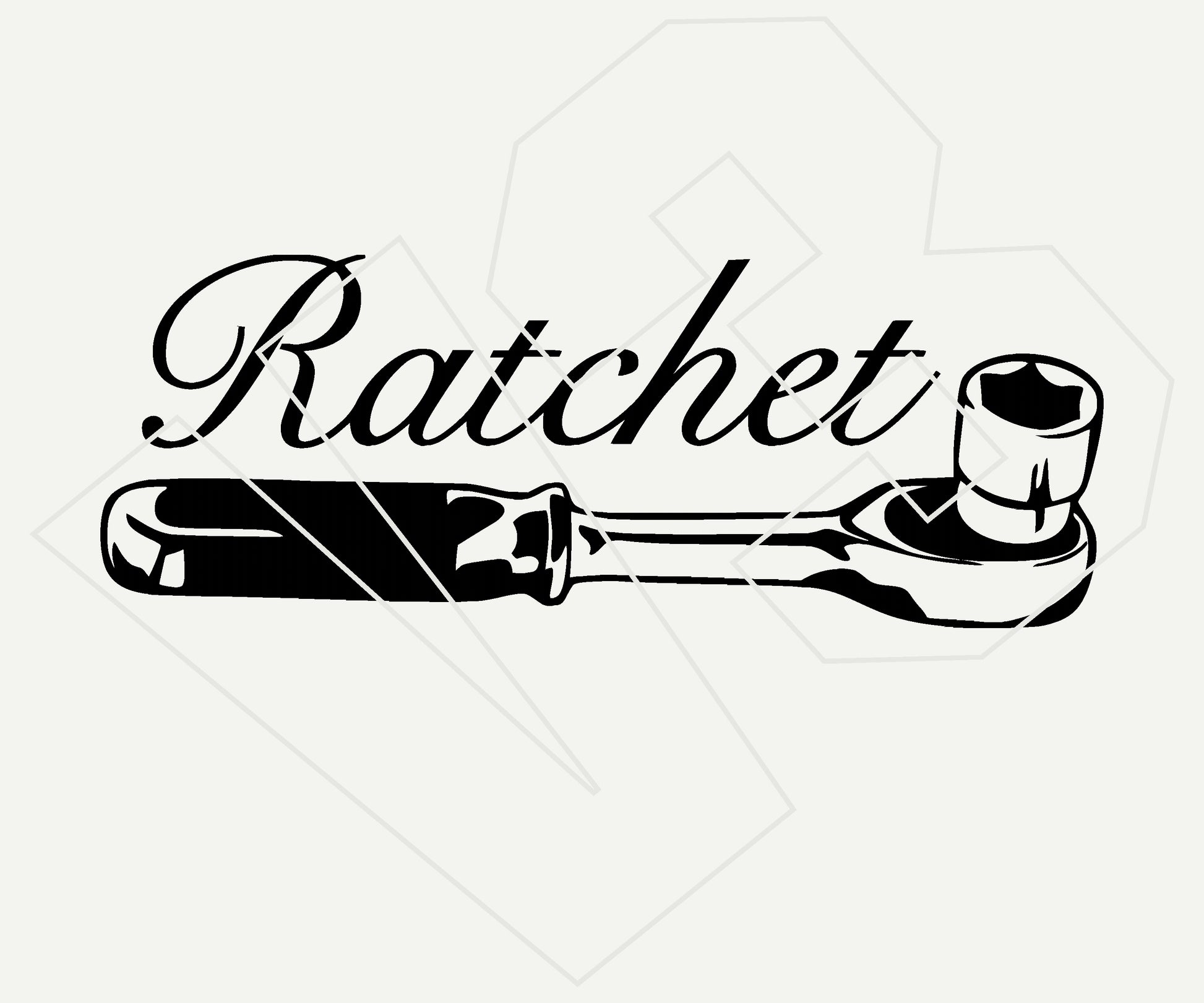 ratchet Vinyl Decal – Die Cut Car & Truck Window Sticker
