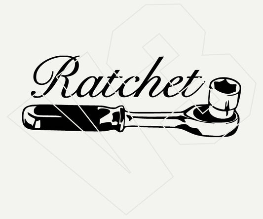 ratchet Vinyl Decal – Die Cut Car & Truck Window Sticker