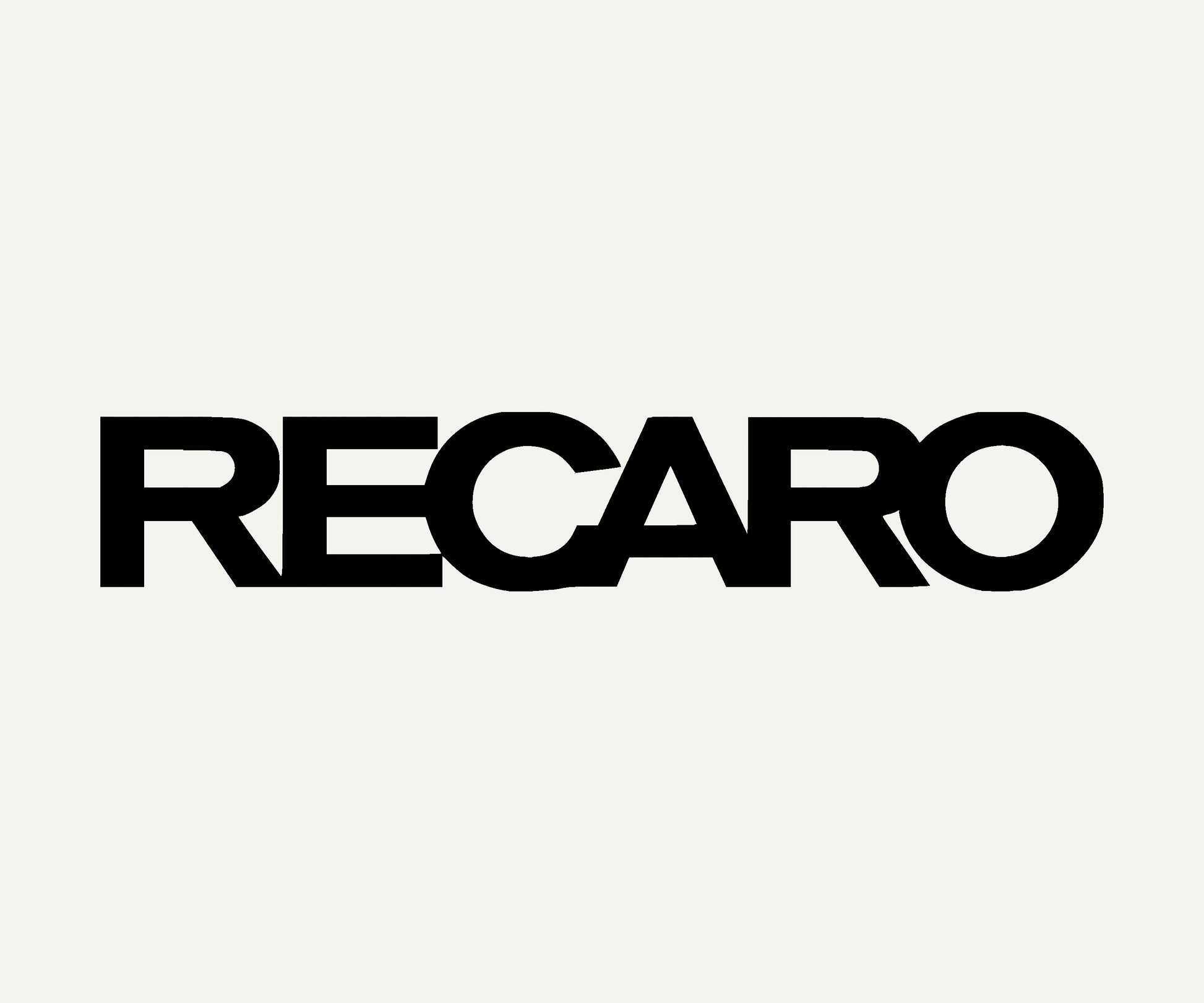recaro die cut vinyl car decal on rear window
