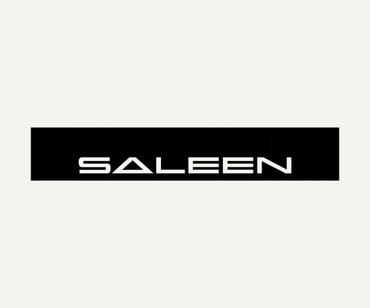 saleen banner reverse cut vinyl windshield banner 60x10 universal fit

