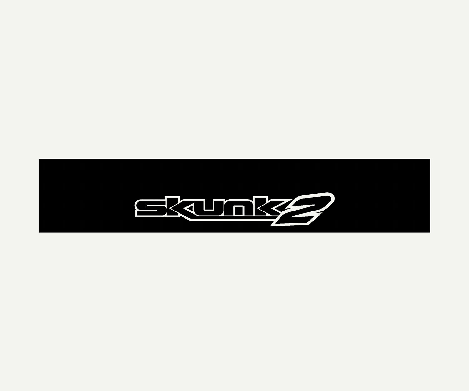 skunk2  reverse cut vinyl windshield banner 60x10 universal fit
