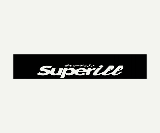 superill  reverse cut vinyl windshield banner 60x10 universal fit
