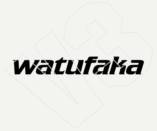watufaka Vinyl Decal – Die Cut Car & Truck Window Sticker
