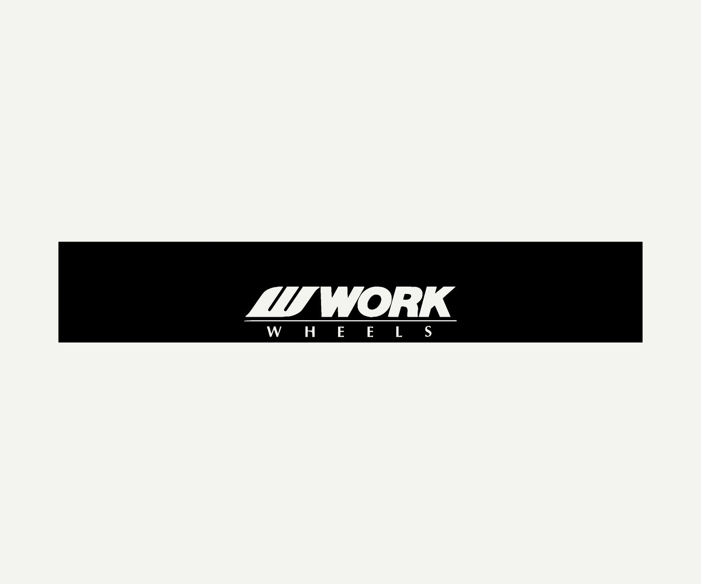 work wheels  reverse cut vinyl windshield banner 60x10 universal fit
